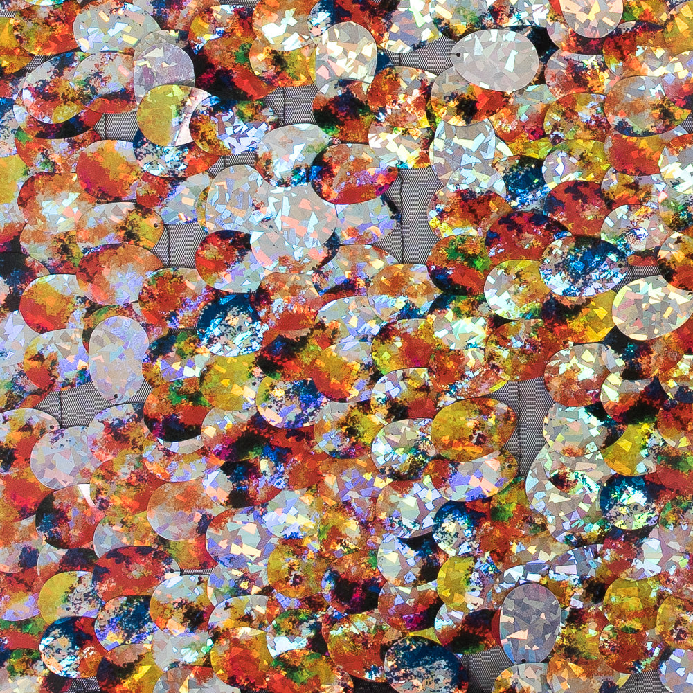 Mesh with Large Paillette Sequins - Multicolor Reflective - Gilles Collection - Joann Fabrics