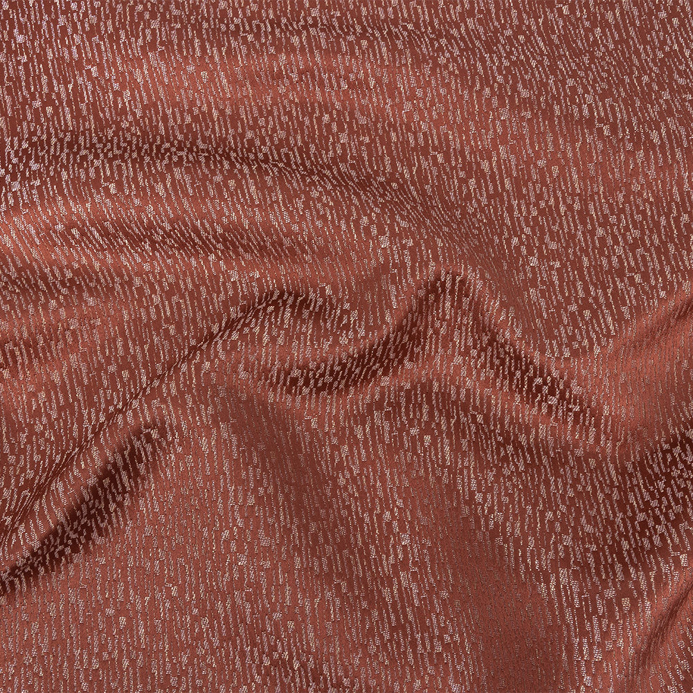 Polyester Jacquard - Coral Raindrop Streaks - British Imported - Joann Fabrics
