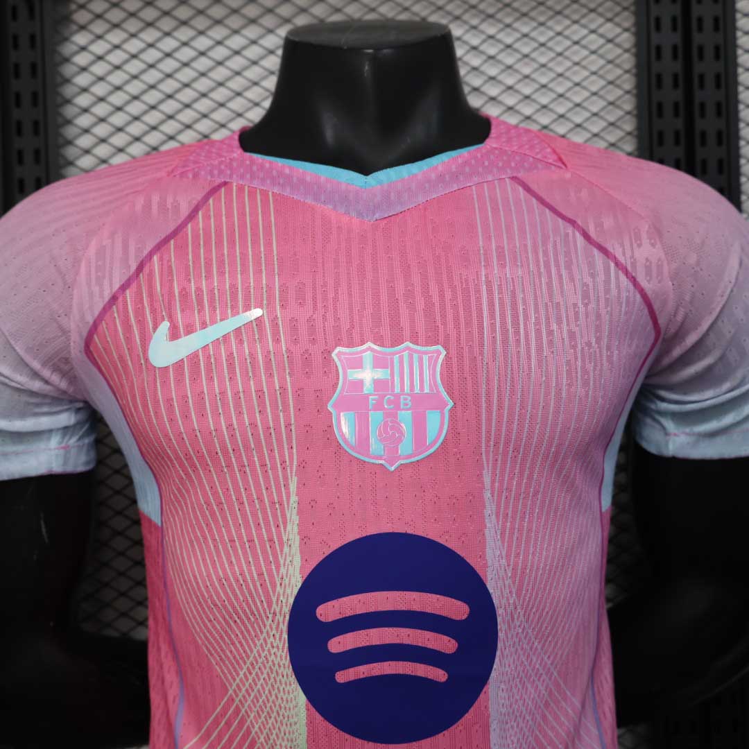 2025/2026 Barcelona Player Version Special Edition Pink Football Jersey 1:1 Thai quality