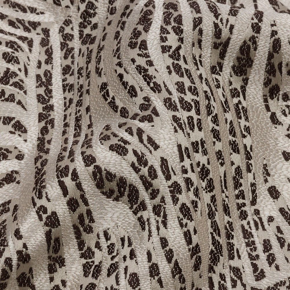 Drapery Jacquard - Slate Animal Stripes and Spots - British Imported - Joann Fabrics