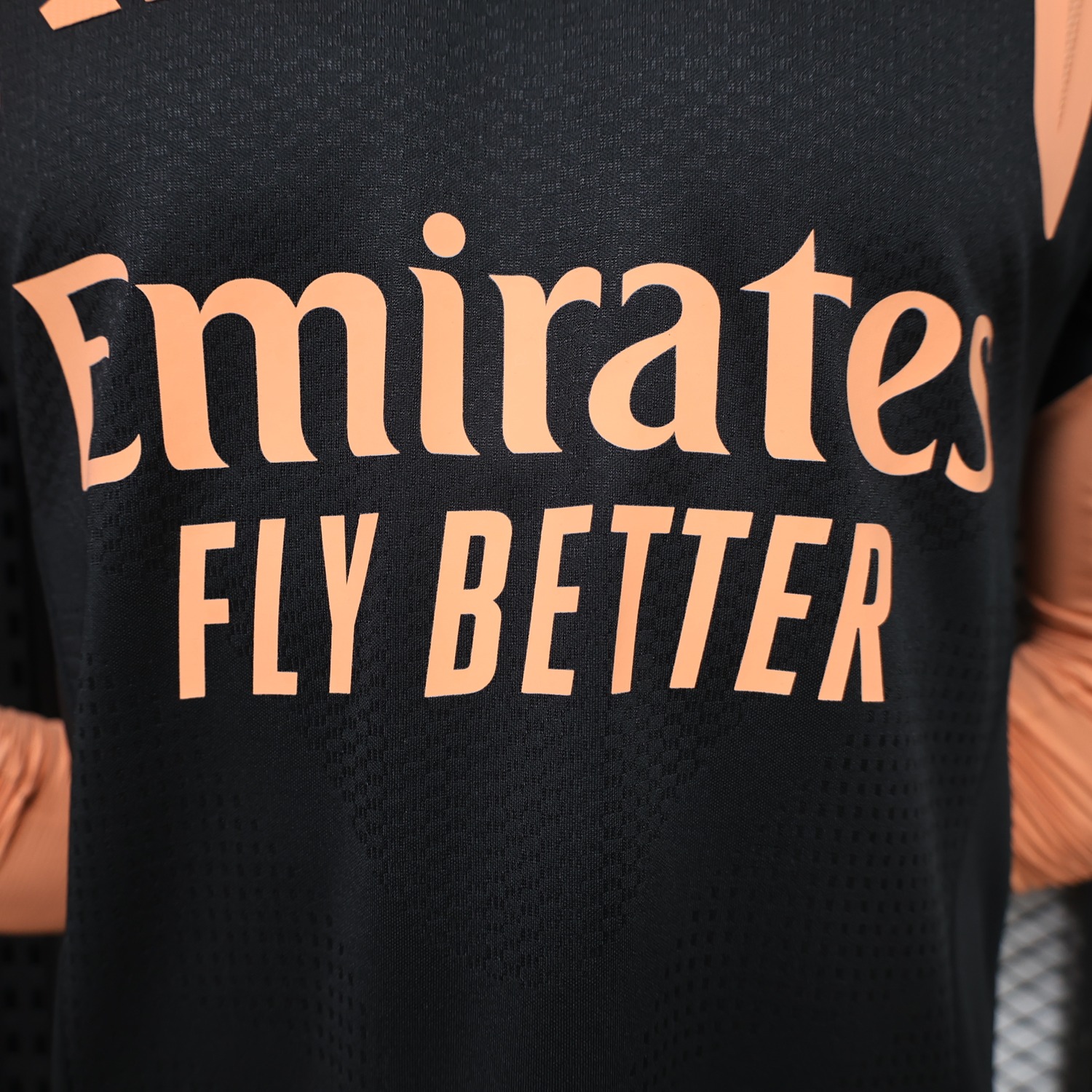 Arsenal 26-27 Black Orange Long Sleeves Training Jersey - Player Version - UnitedFutballJersey