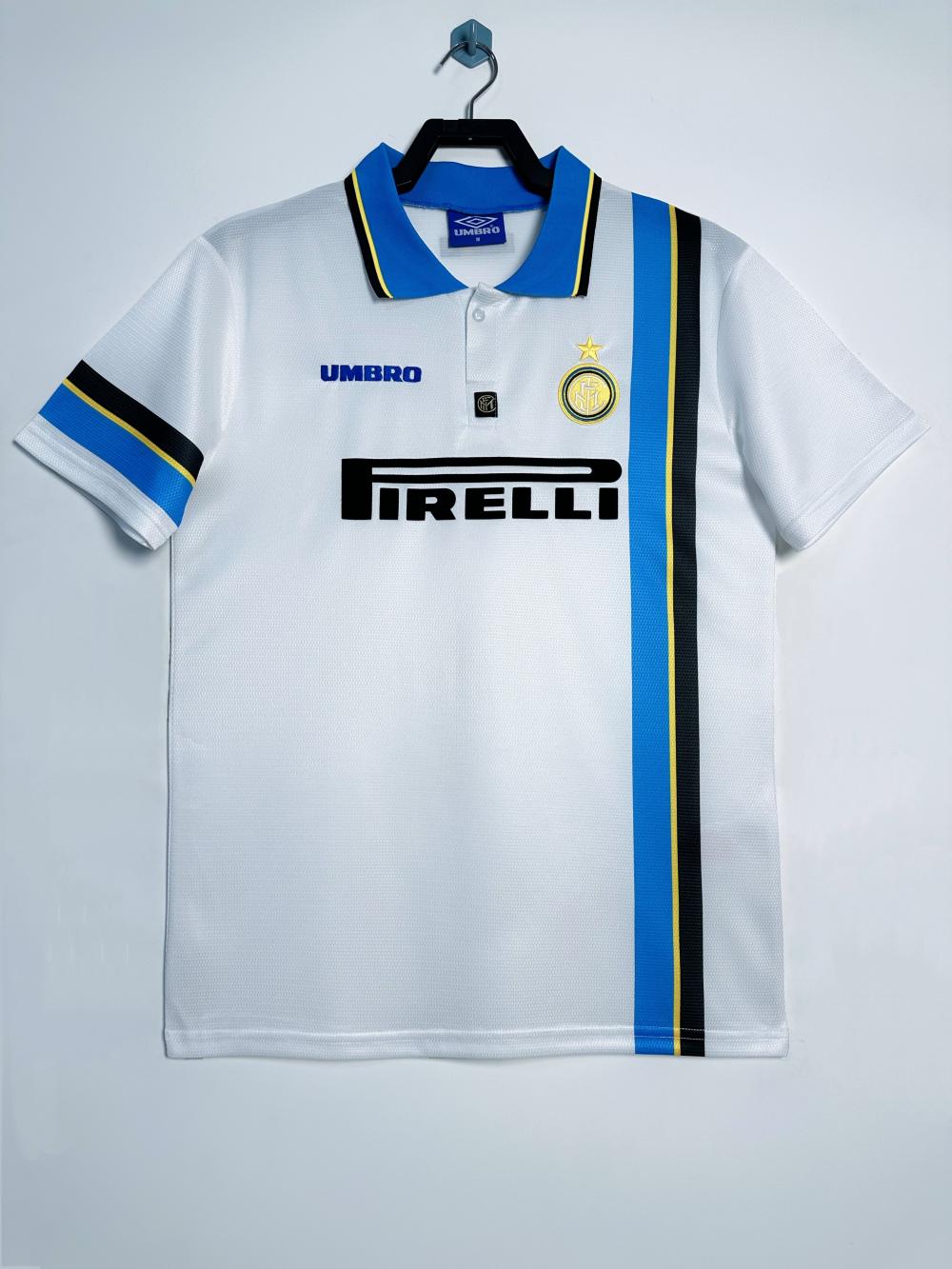 1997/1998 Retro Internazionale Milan Away Football Jersey 1:1 Thai Quality