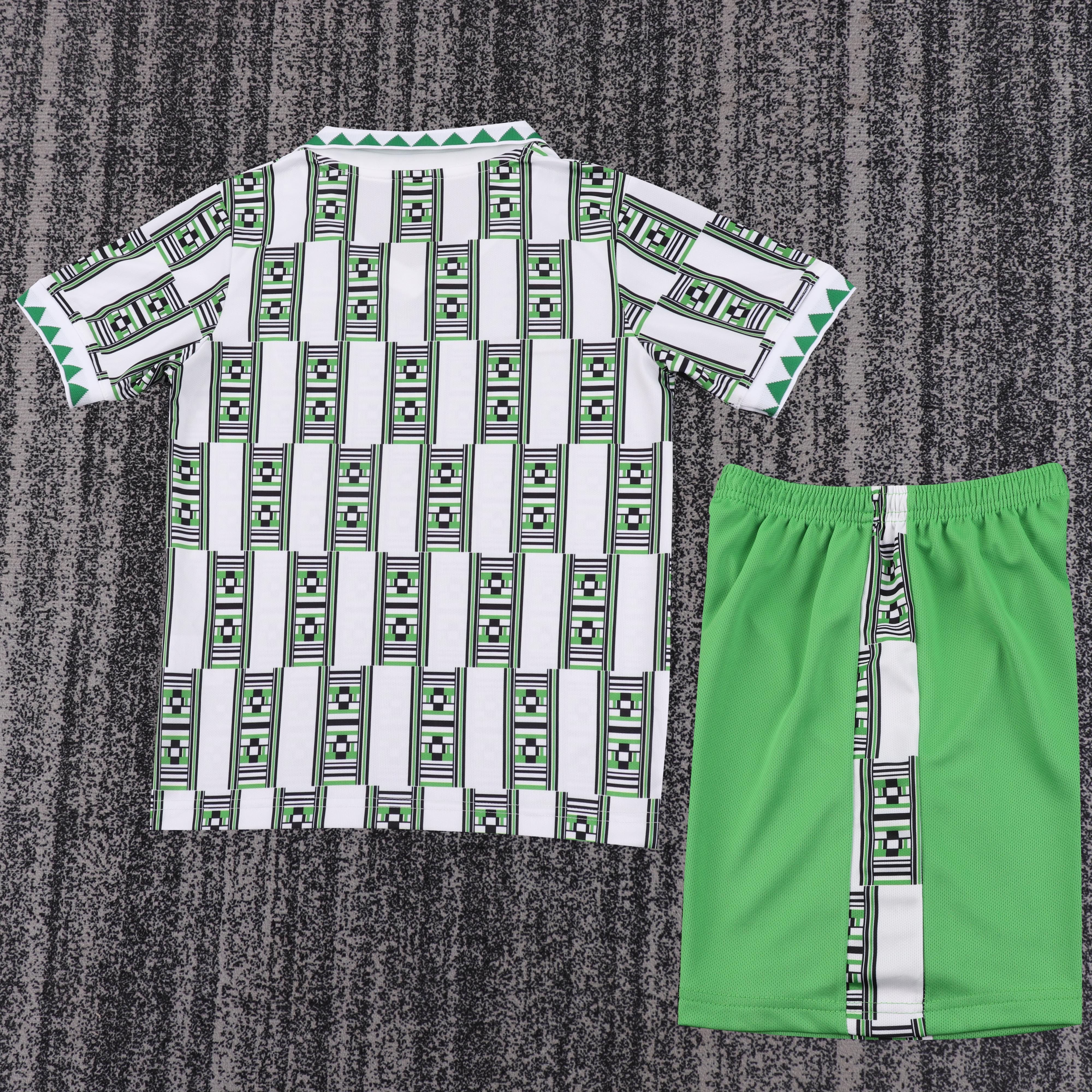 1994 Retro Nigeria National Team Away Football Jersey 1:1 Thai Quality Kids Size