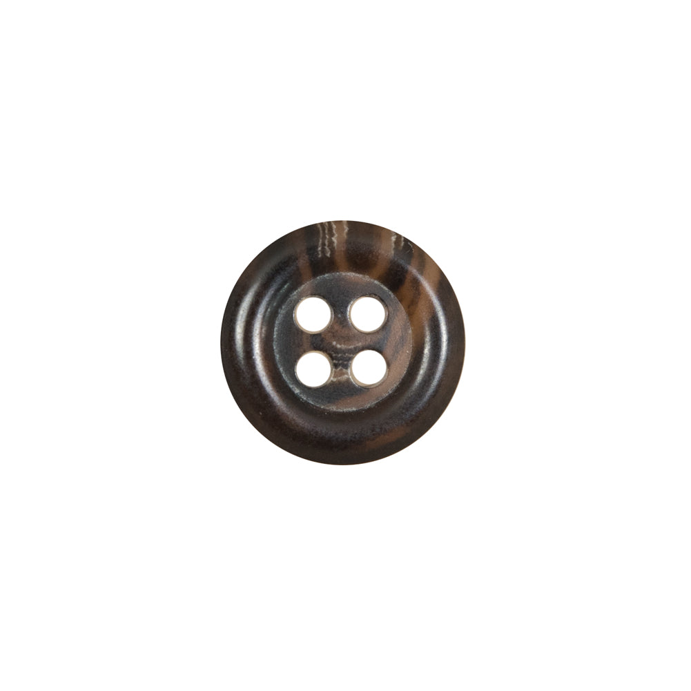 Brown Lipped Plastic 4-Hole Button - 22L/14mm - Joann Fabrics