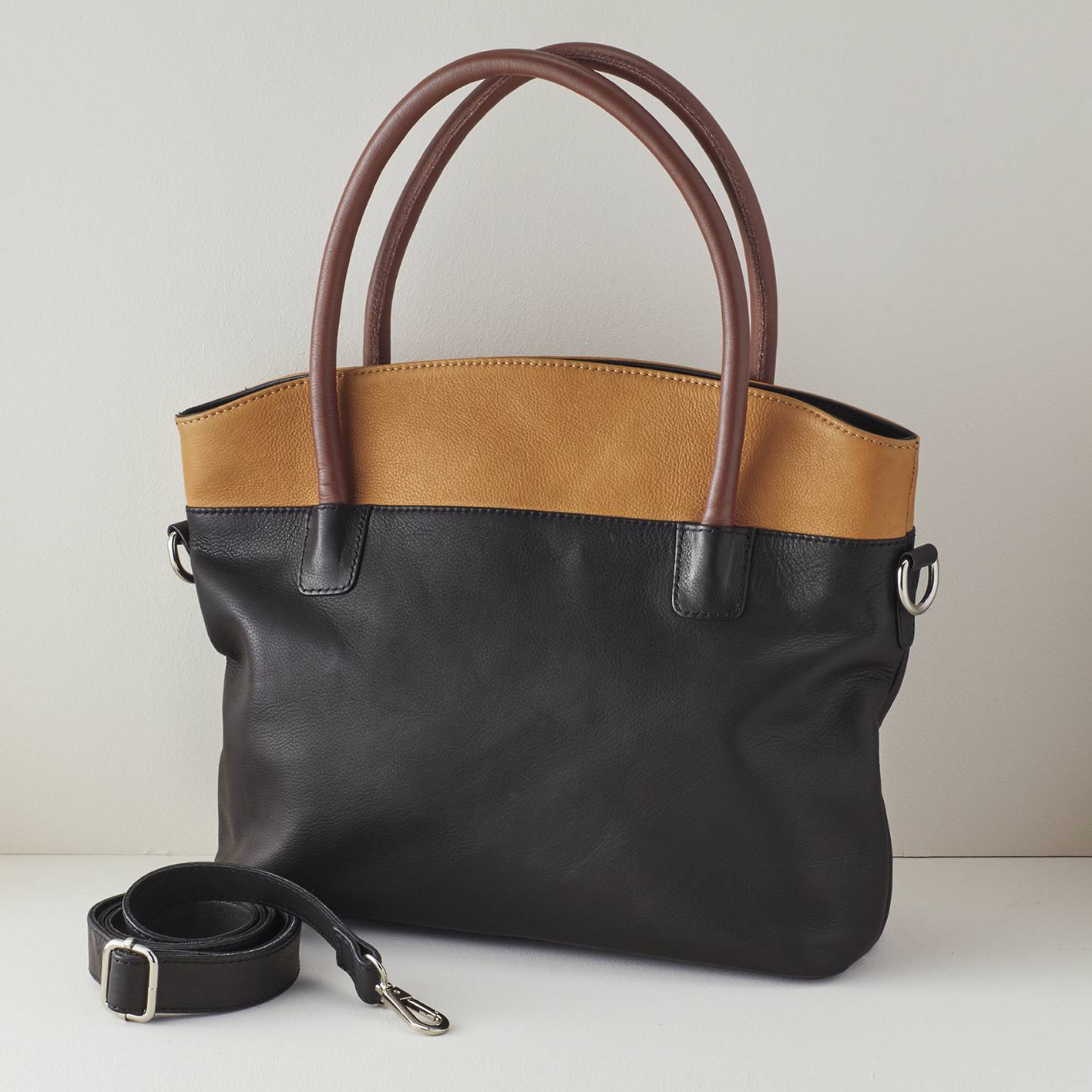 Leather Colorblock Bag - Northstyle Catalog