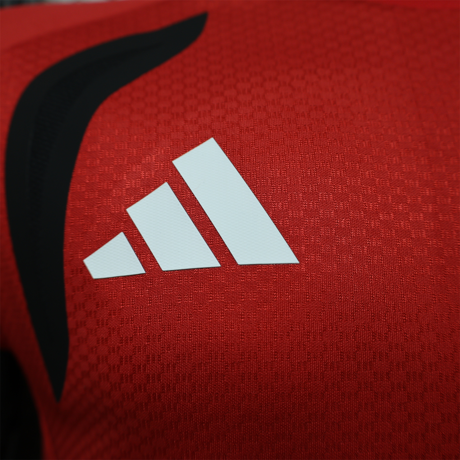 Manchester United 26-27 Black Sleeves Red Training Jersey - Player Version - UnitedFutballJersey