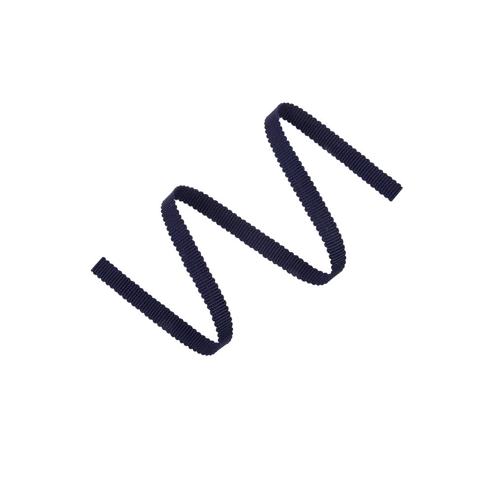 Navy Petersham Grosgrain Ribbon - 0.25