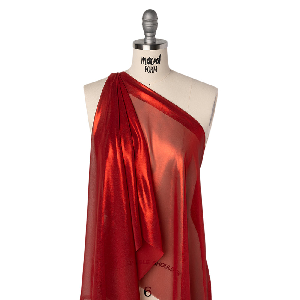 Liquid Sheen Metallic Polyester Chiffon - Red on Red - Liquid Sheen Chiffon Collection - Joann Fabrics