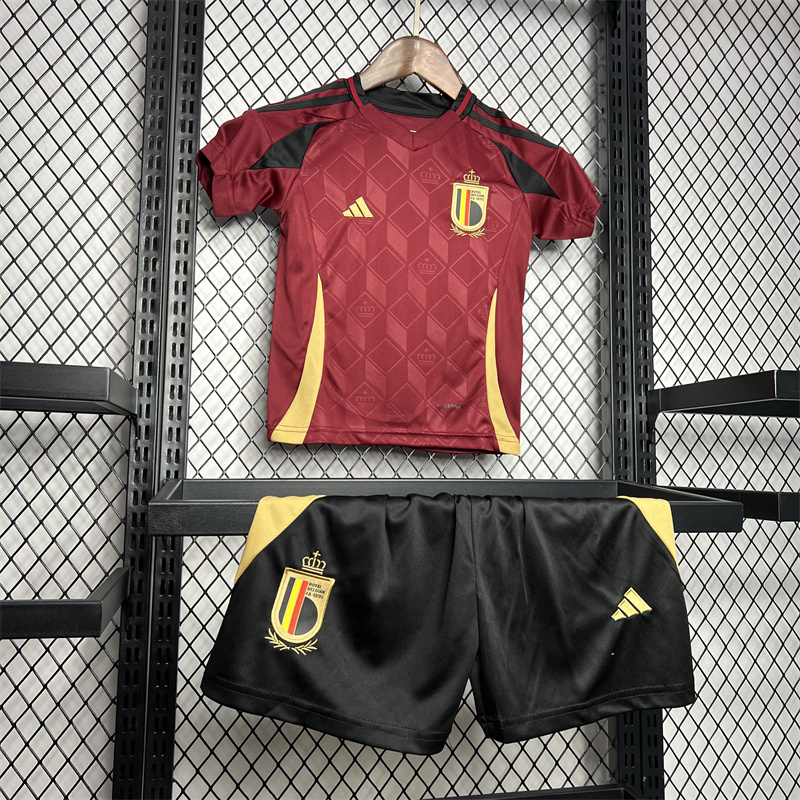 2024-2025 Belgium National Team Home Football Shirt 1:1 Thai Quality Kids Size