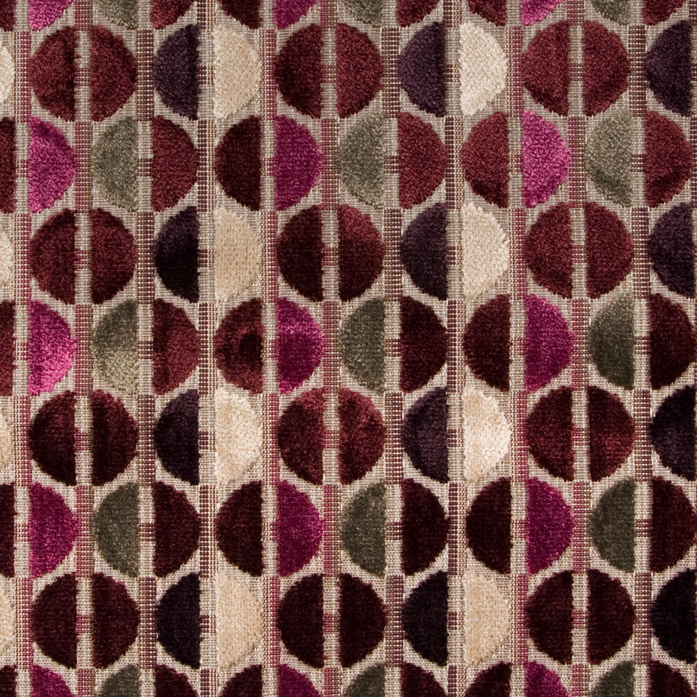 Burgundy/Stone Polka Dots Chenille - Joann Fabrics