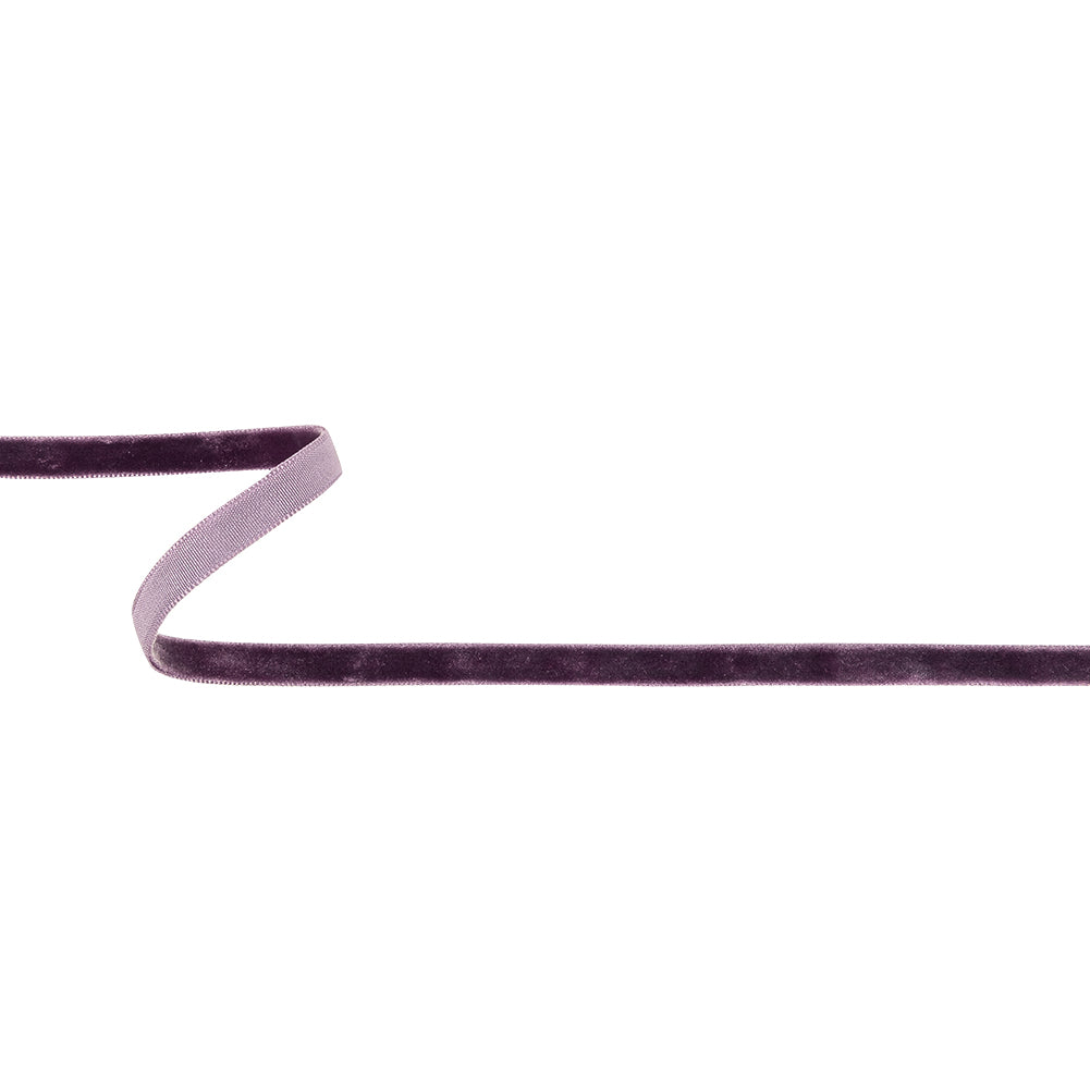 Plum Perfect Single Face Velvet Ribbon - 0.3125