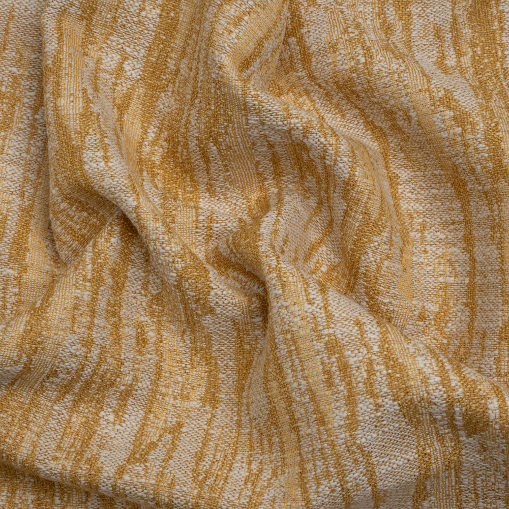 Drapery Jacquard - Ochre Abstract Streaks - British Imported - Joann Fabrics