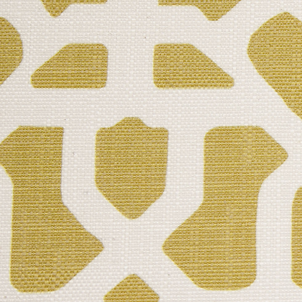 Spanish Green/White Geometric Poly/Cotton Canvas - Joann Fabrics