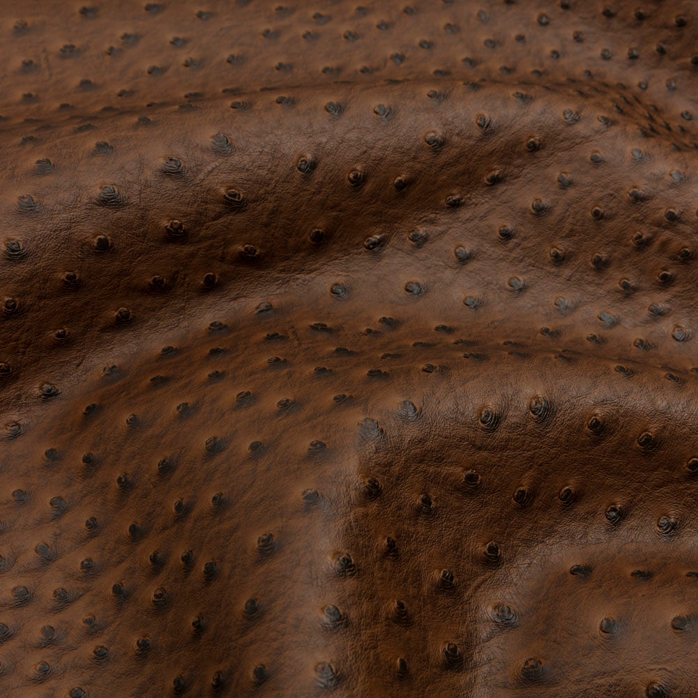 Kidepo Brown Faux Ostrich Leather Vinyl - Joann Fabrics