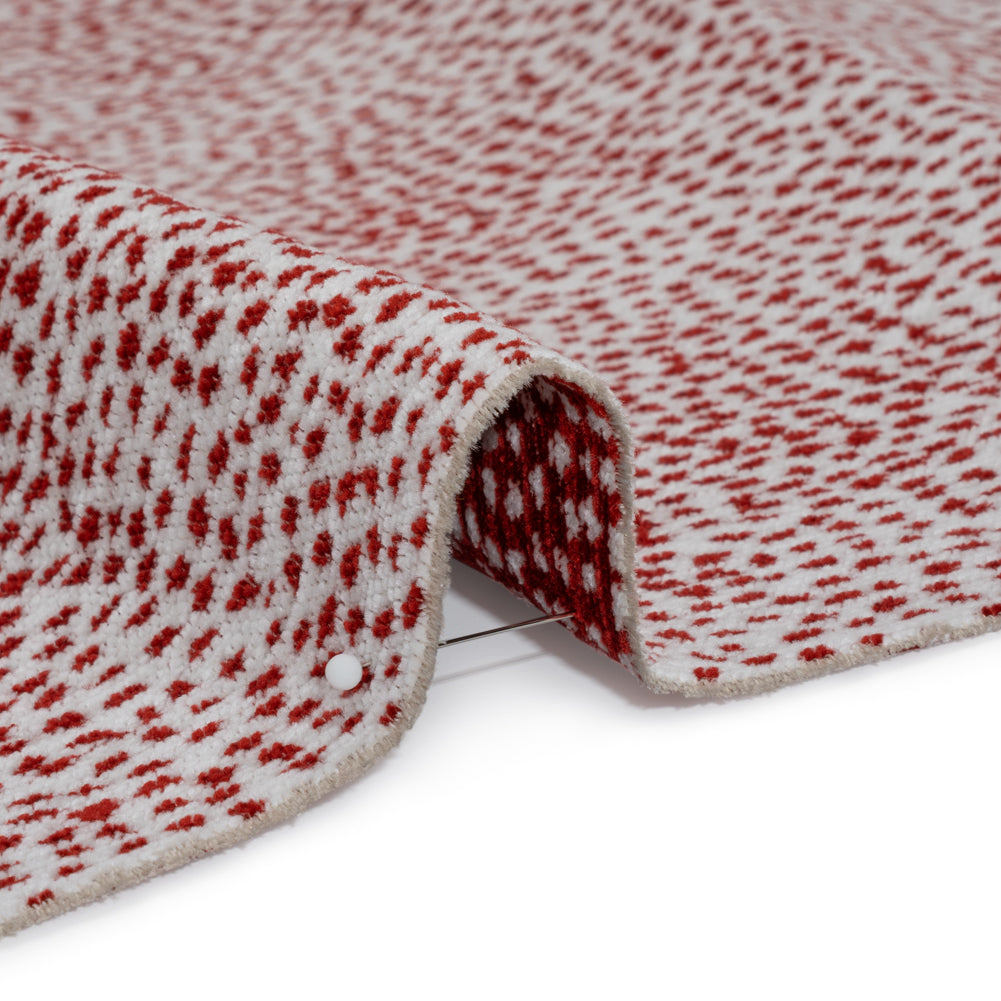 Upholstery Chenille - Ruby Spotted - Remus Collection - Joann Fabrics