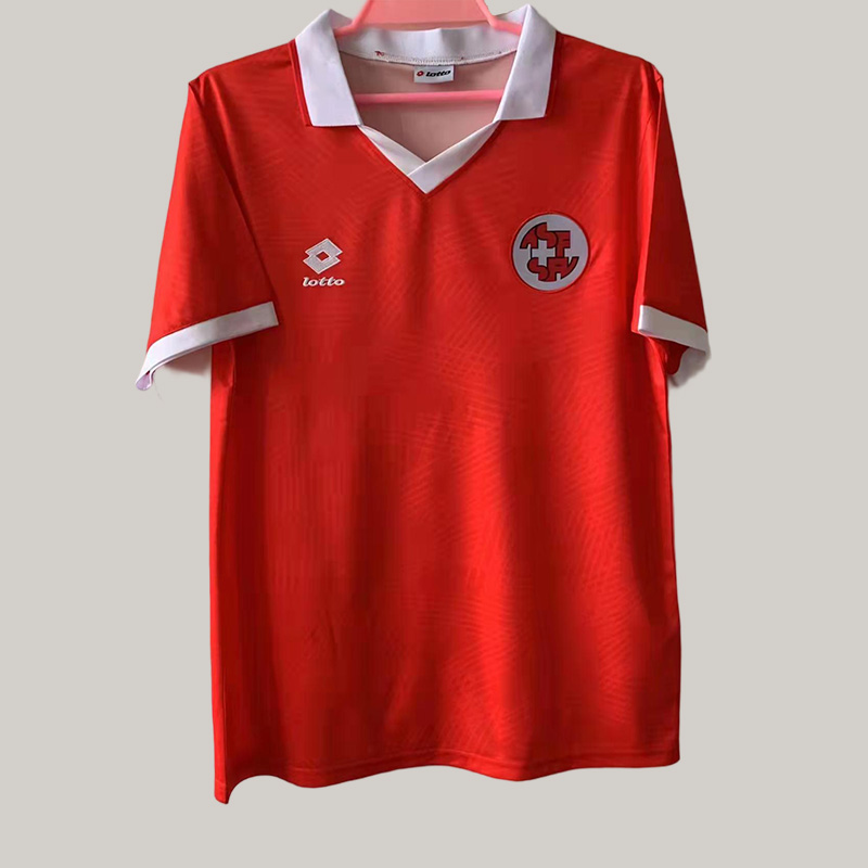 1995 Retro Switzerland Home Football Shirt 1:1 Thai Quality