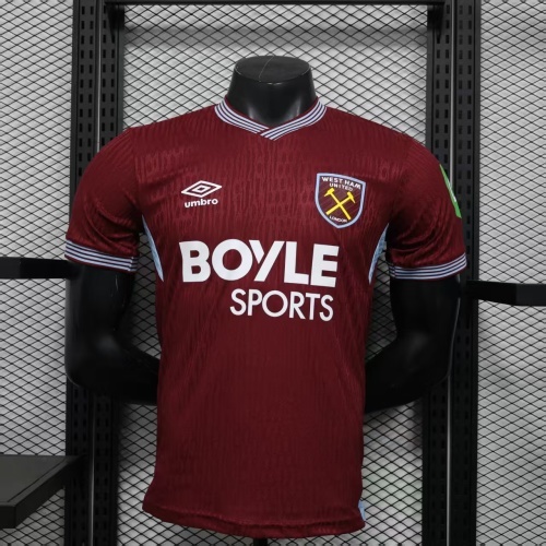 2025/2026 Player Version West Ham United Home Football Jersey 1:1 Thai quality