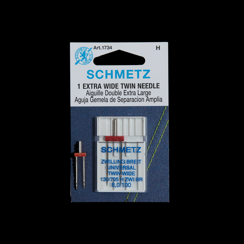 Schmetz Extra Wide Twin Machine Needle - 8.0/100 - 1 ct - Joann Fabrics