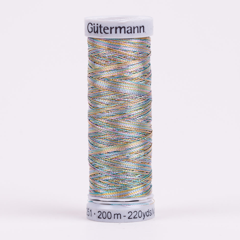 Gutermann Metallic Thread 200m - 71 Silver/Multicolor - Joann Fabrics