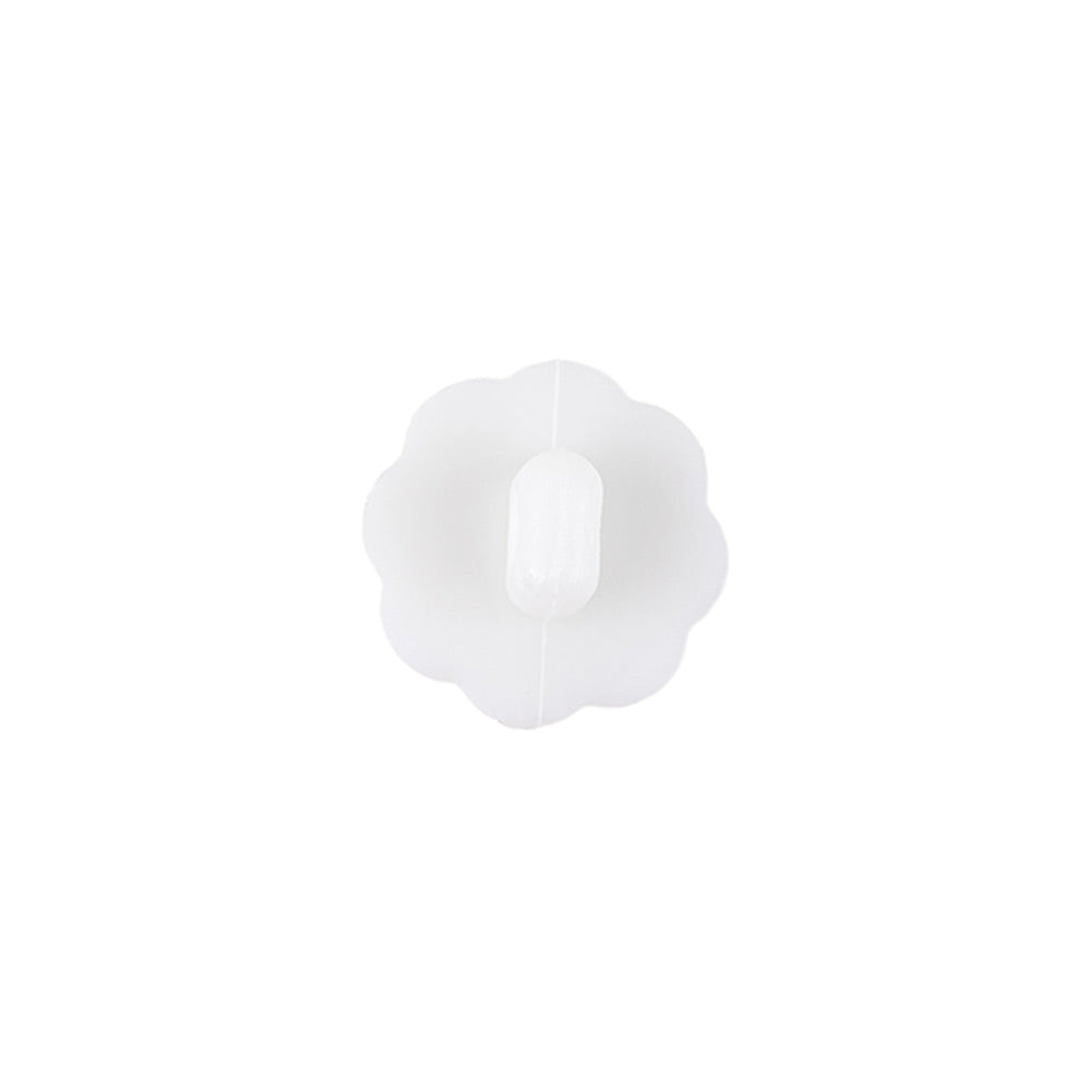 Italian White Faceted Shank Back Flower Button - 20L/12.5mm - Joann Fabrics