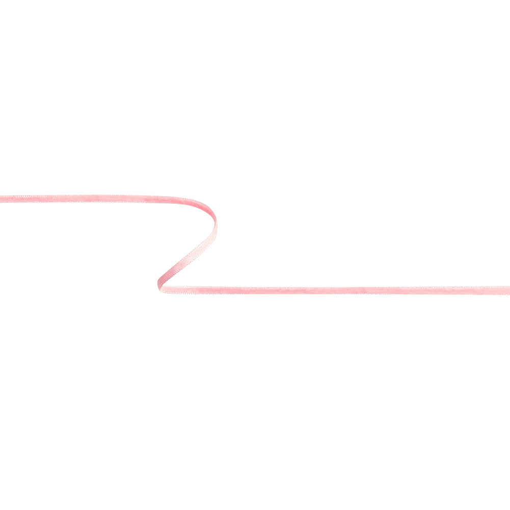 Flamingo Pink Single Face Velvet Ribbon - 0.125