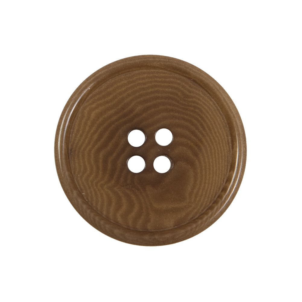 Dark Caramel Horn 4-Hole Button - 40L/25.5mm - Joann Fabrics
