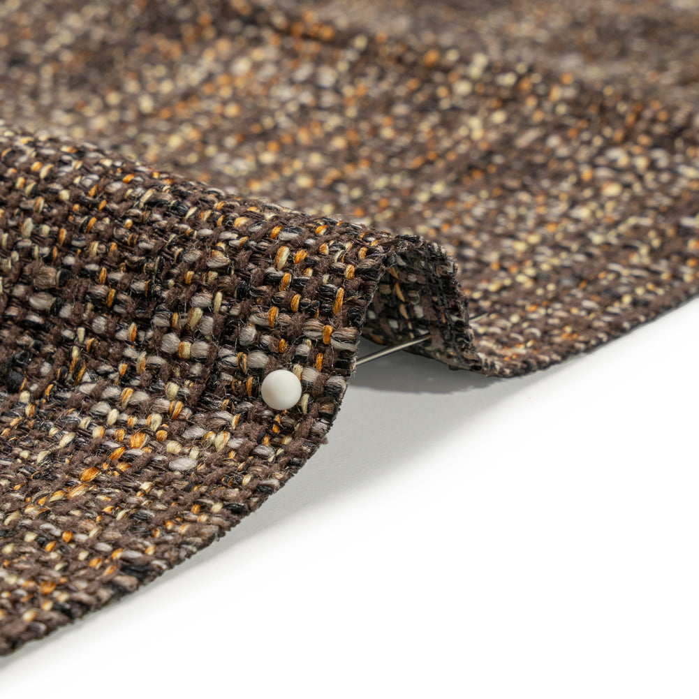 Tweed Upholstery Woven with Latex Backing - Espresso - Heath Collection - Joann Fabrics