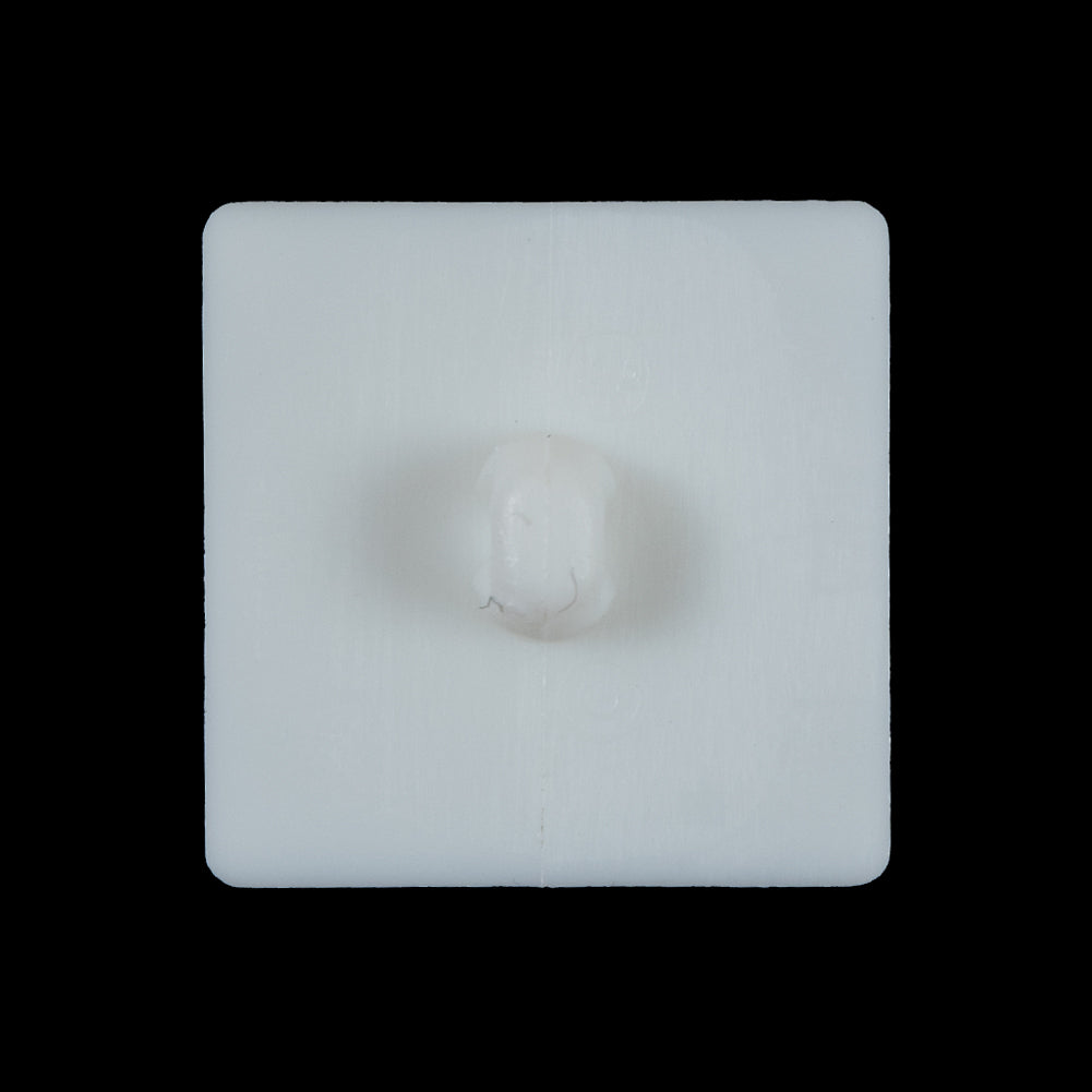 White Square Bevel Cut Button - 44L/28mm - Joann Fabrics
