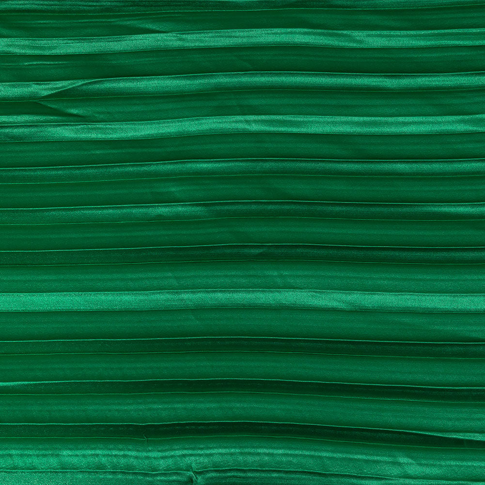 Pleated Stretch Satin - Grass Green - Andreas Collection - Joann Fabrics