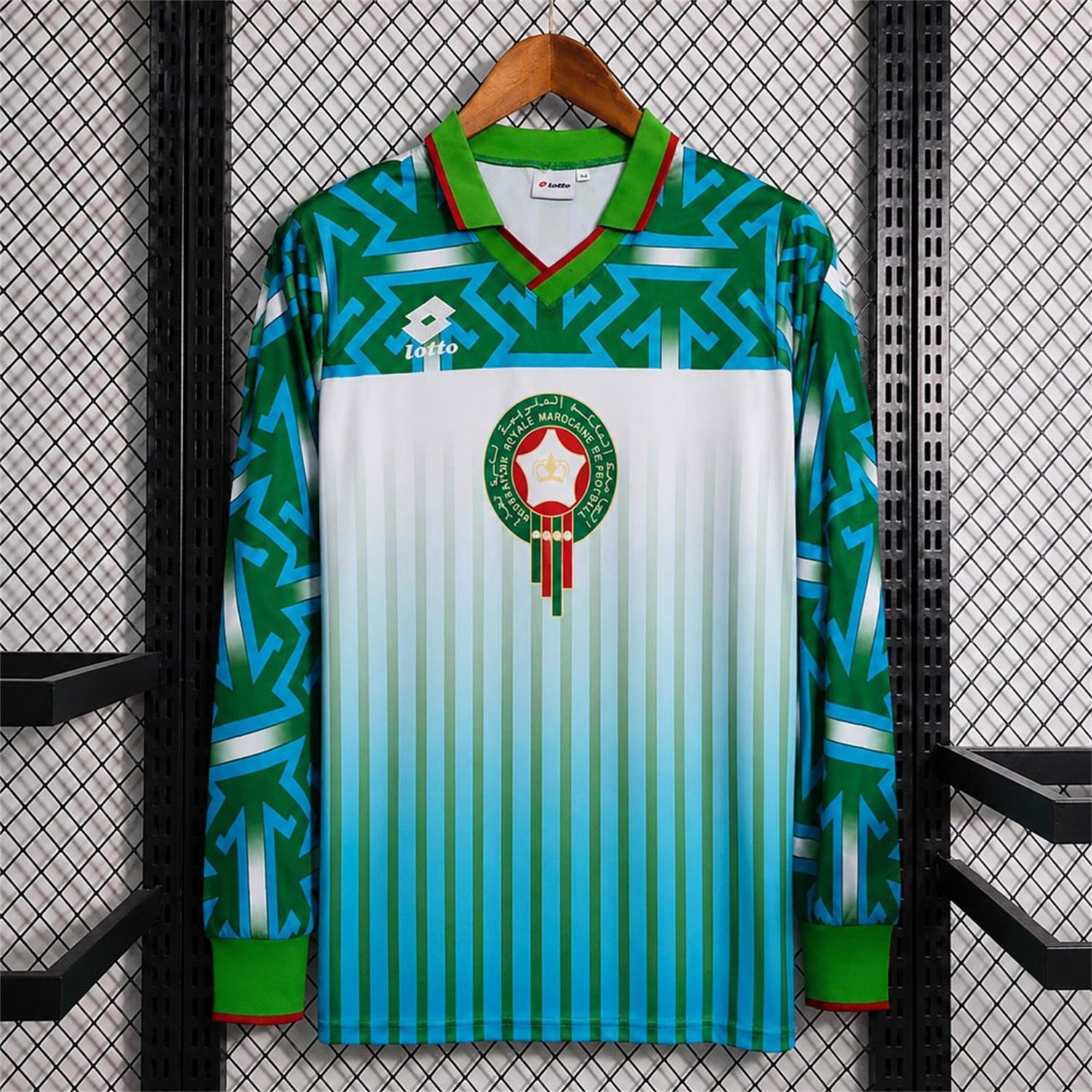 Retro Morocco 1994 Away Long Sleeves Jersey - Fans Version - UnitedFutballJersey