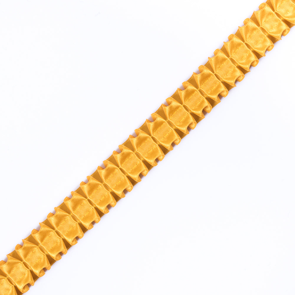 Italian Mustard Box Pleated Trimming - 1