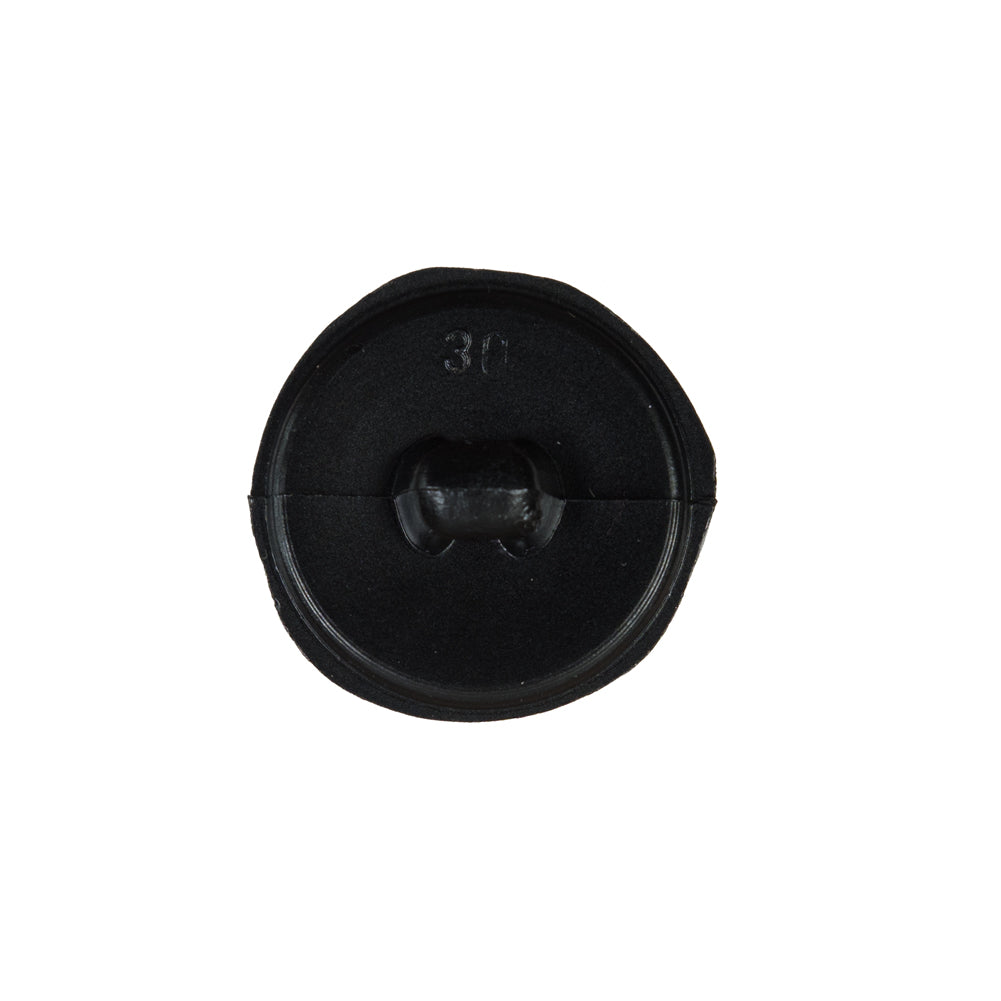 Black Leather Shank Back Button - 32L/20mm - Joann Fabrics