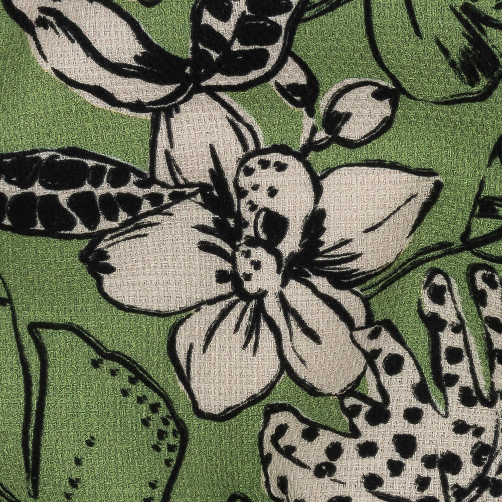 Mood Exclusive Green Warning Spots Stretch Cotton Woven - Joann Fabrics