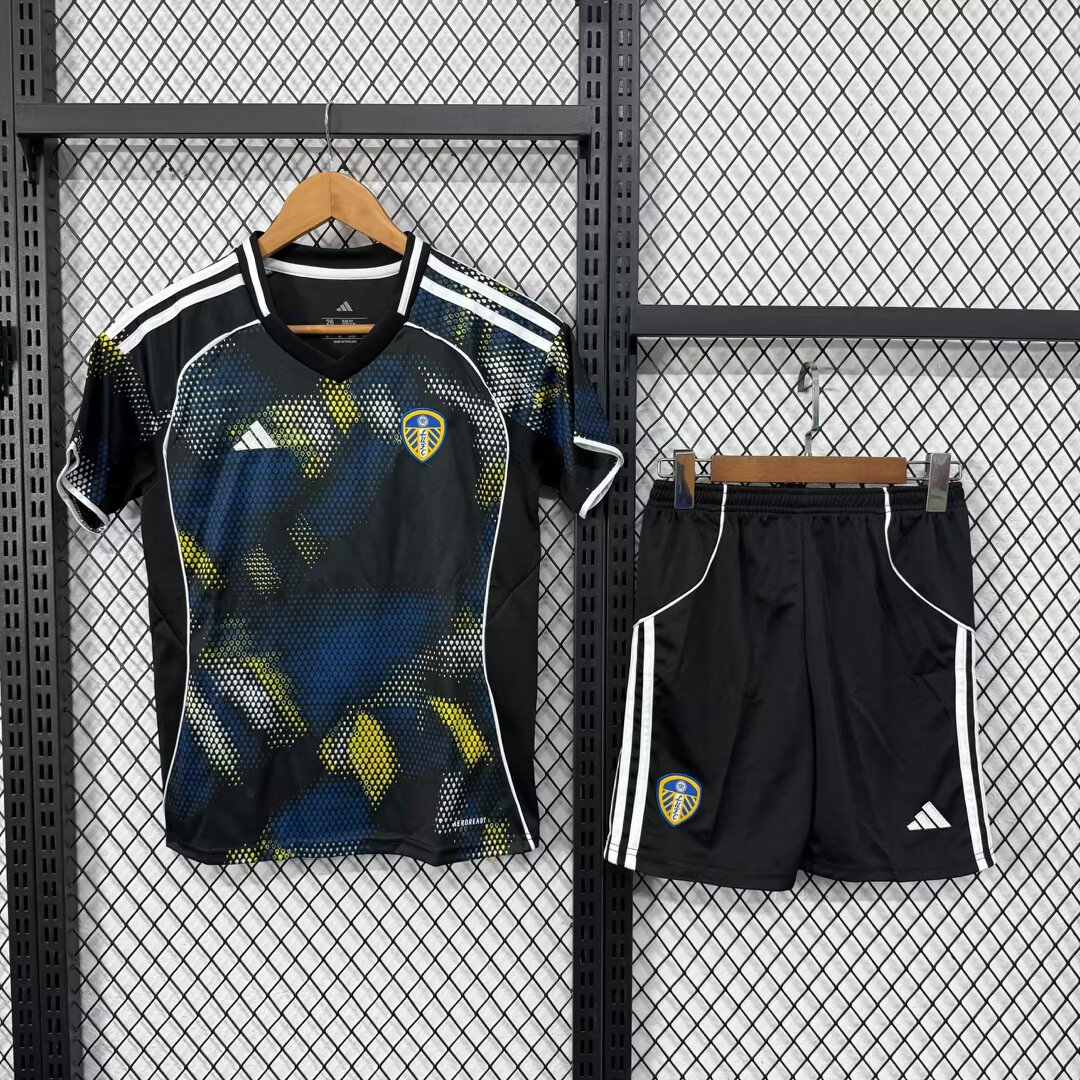 2025/2026 Leeds United Third Away Football Jersey  Shirt 1:1 Thai Quality Kids Size