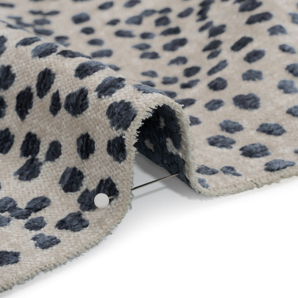 Upholstery Chenille - Sapphire Spotted - Piperhill Collection - Joann Fabrics