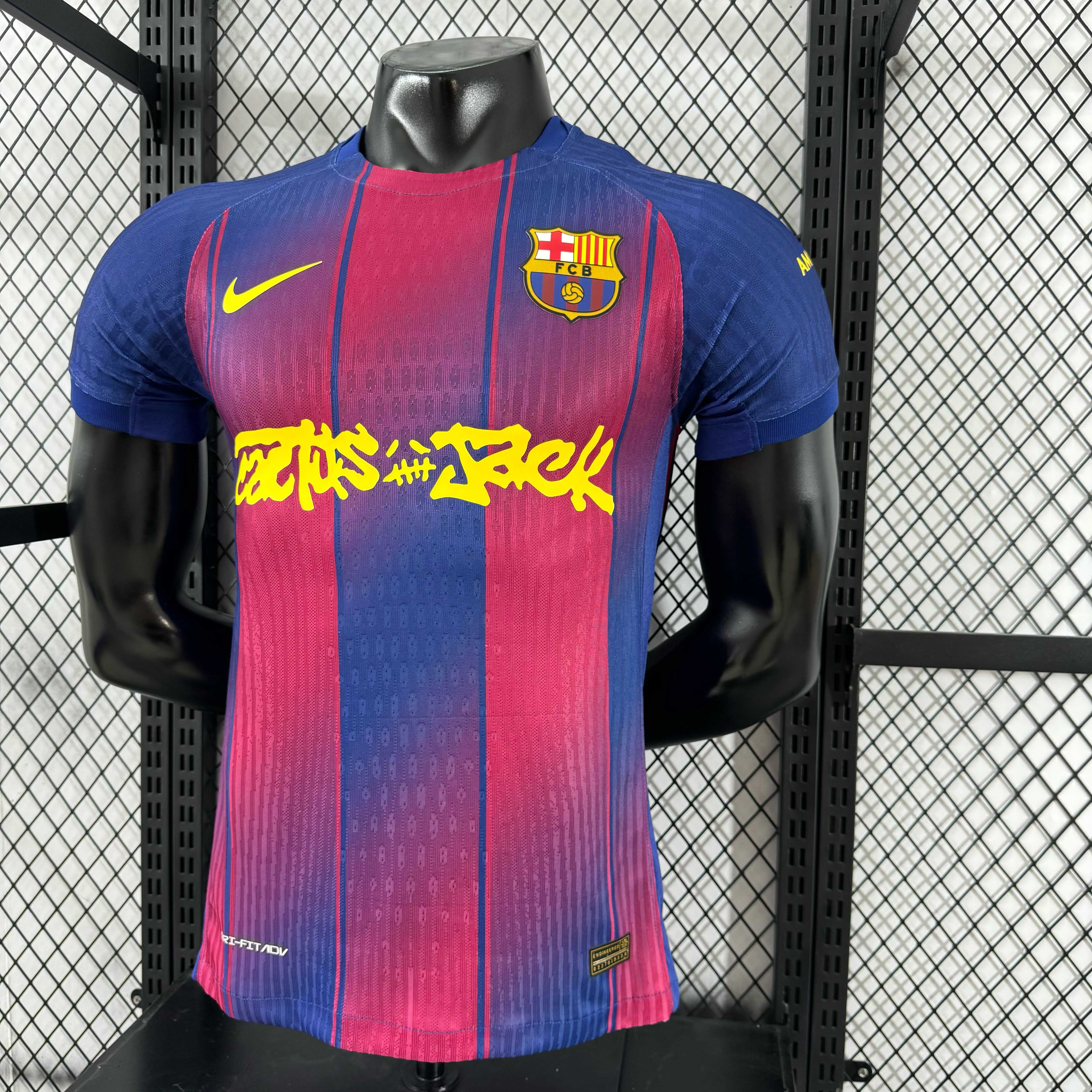 2025/2026 Player Version Barcelona x Travis Scott Collab Home Football Shirt 1:1 Thai Quality