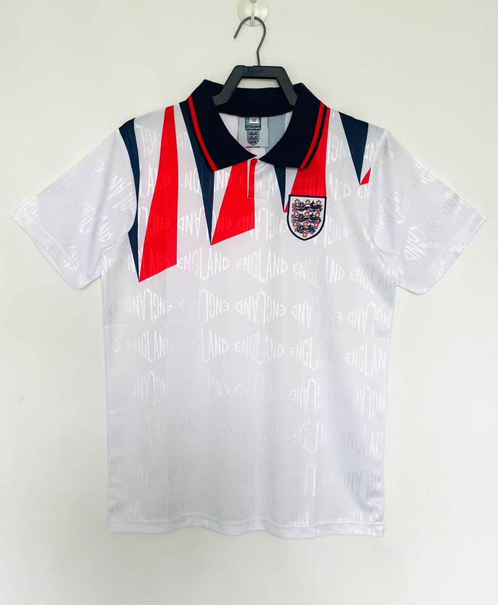 1992 Retro England Home Soccer Jersey 1:1 Thai Quality
