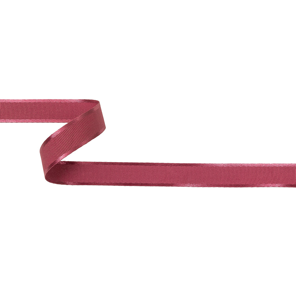 Dusty Pink Satin-Edged Grosgrain Ribbon - 0.625