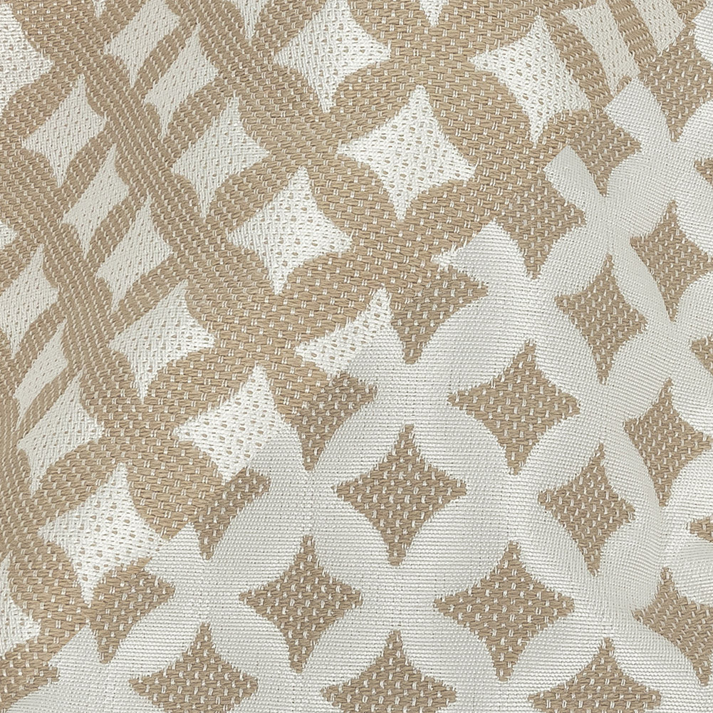 Khaki Quatrefoil Blended Polyester Jacquard - Joann Fabrics
