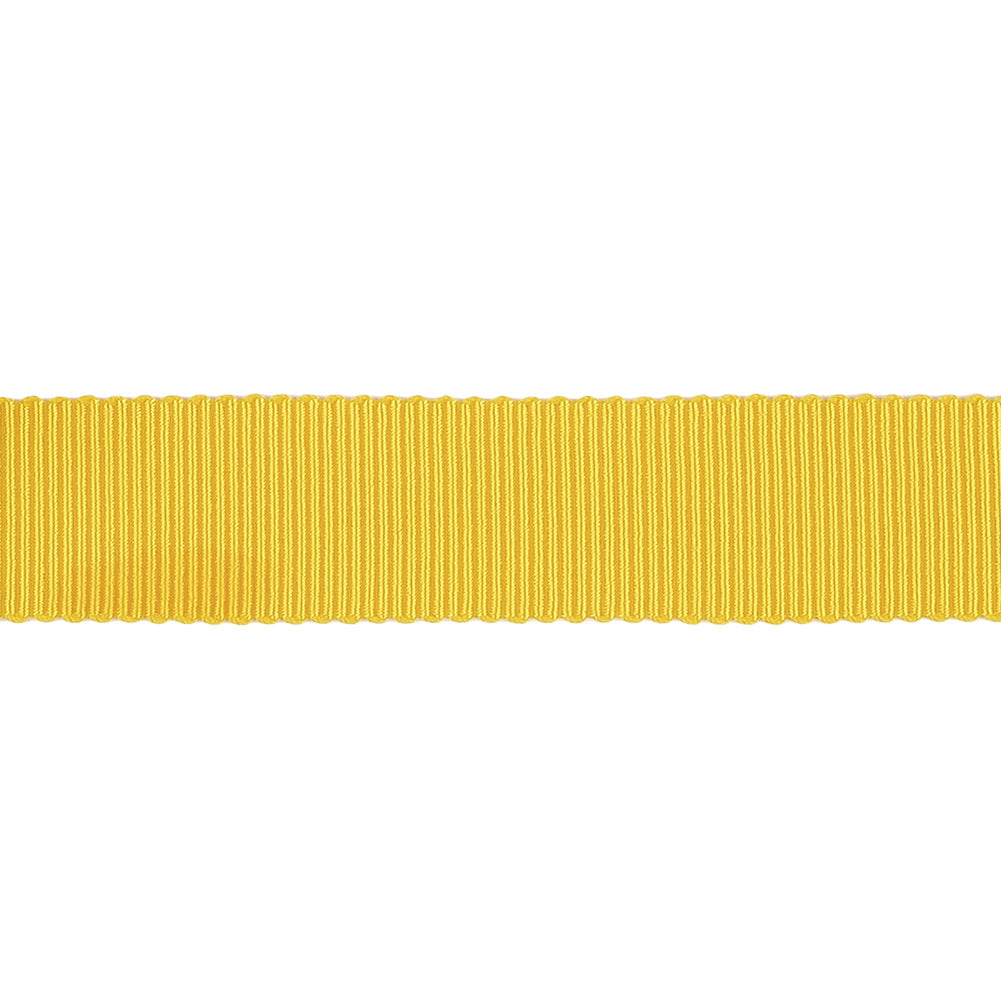 Yellow Recycled Polyester Petersham Grosgrain Ribbon - 15mm - Joann Fabrics