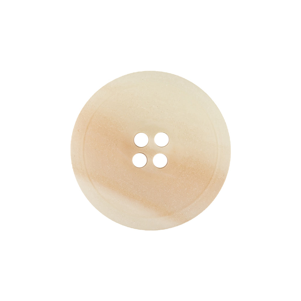 Antique White and Peach Dust Abstract 4-Hole Plastic Button - 36L/23mm - Joann Fabrics