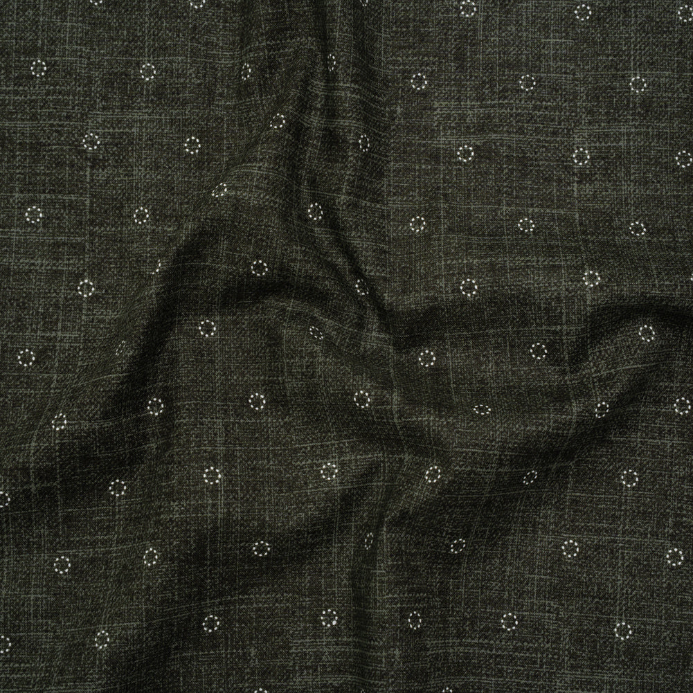 Printed Quilting Cotton by Ghazal Razavi for FIGO Studio - Olive Stitches Circles - Stash Collection - Joann Fabrics