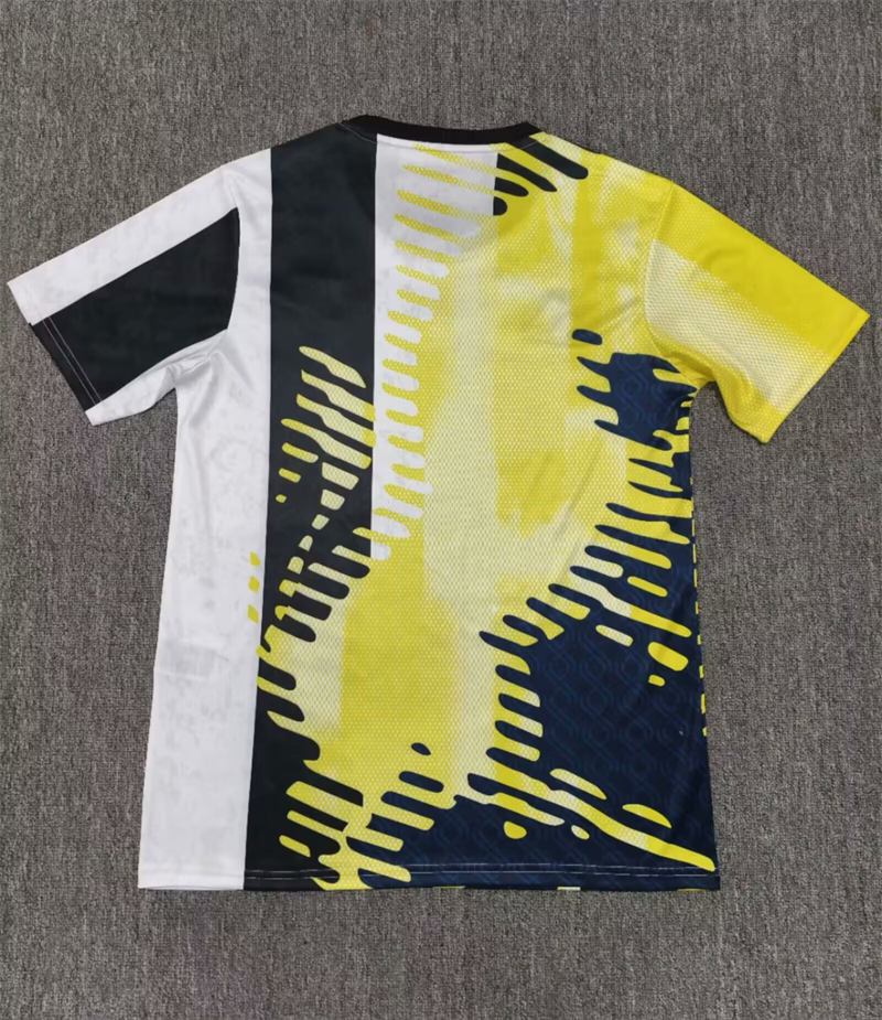 2024/2025 Juventus Pre-match Training Uniform Yellow Jersey 1:1 Thai Quality