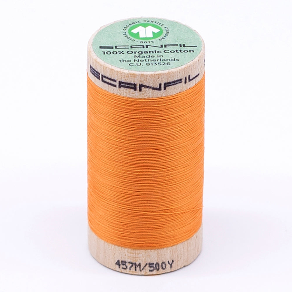 SCANFIL® 50wt Organic Pima Cotton Thread 500 yds - 4804 Blazing Orange - Joann Fabrics