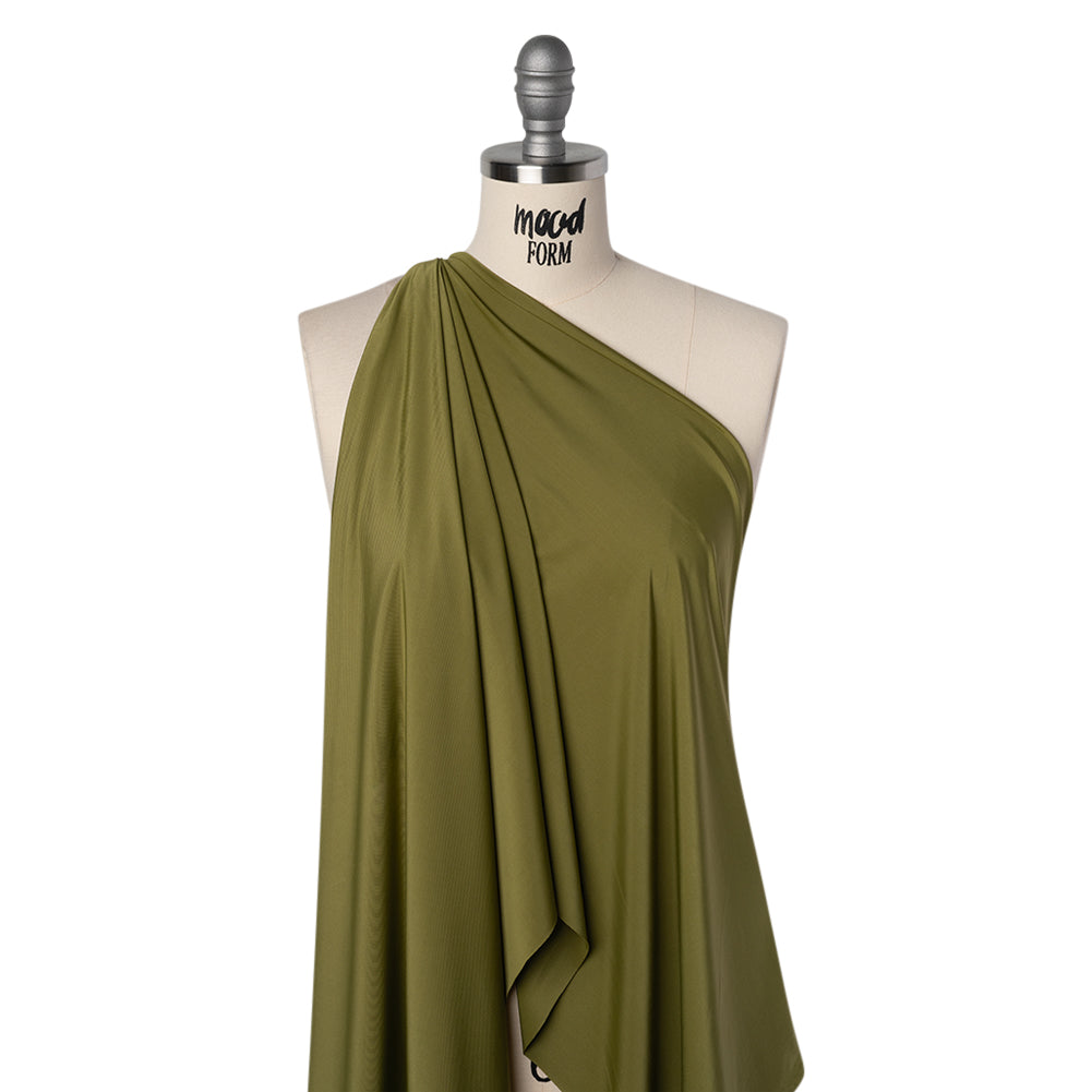 Stretch Polyester Jersey - Basil Green - Famous Australian Designer Deadstock - Joann Fabrics