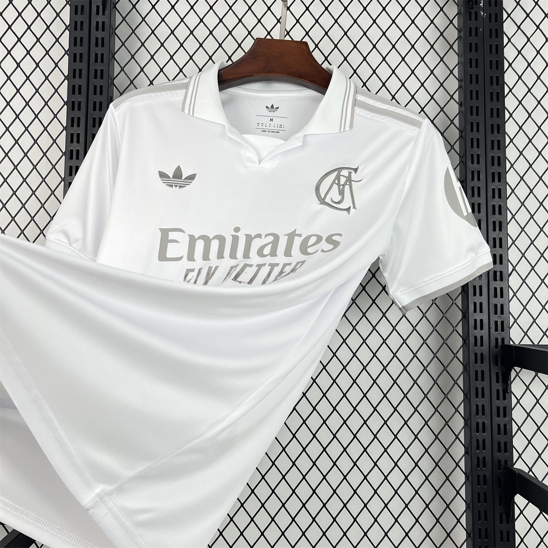 Real Madrid 26-27 White With Grey Accents Special Edition Jersey - Fans Version - UnitedFutballJersey
