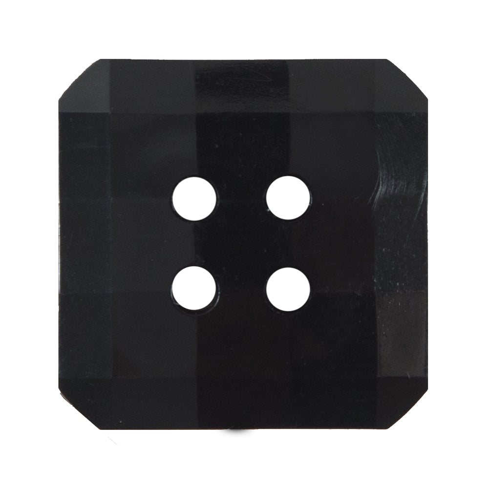 Black Square Bevel Cut Button - 48L/30.5mm - Joann Fabrics