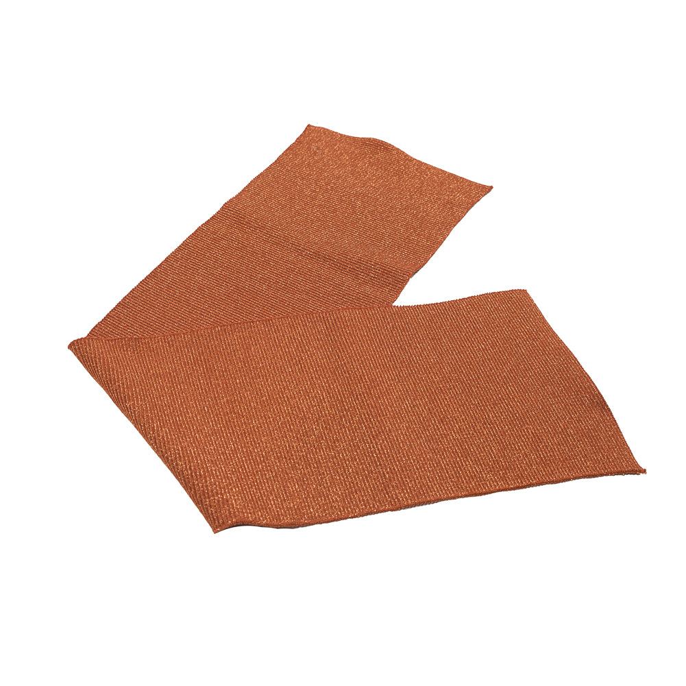 Texas Orange Sparkle Rib Knit Trim - 7