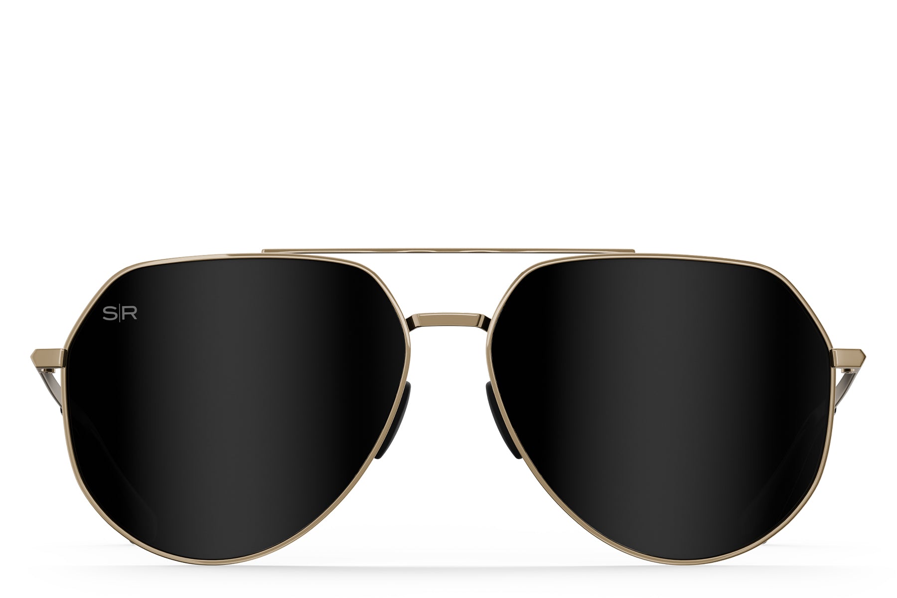 Tangle Free Aviator Hex – Black Gold Polarized