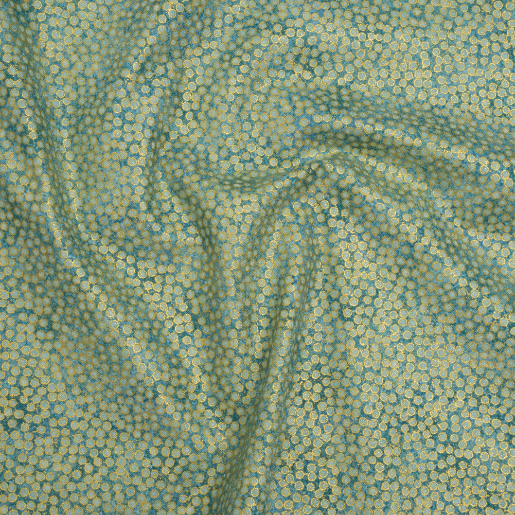 Metallic Printed Quilting Cotton by Northcott - Dusk Tiny Dots - Shimmer Collection - Joann Fabrics
